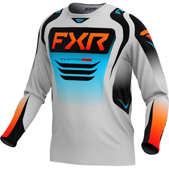 FXR CLUTCH PRO MX 25 2026 cross jersey - Gray / BlueRef: FXR0841