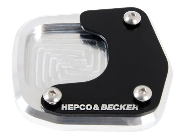 Hepco & Becker side stand extension - black/silverRef: Hbe00601A / 4211974 00 91