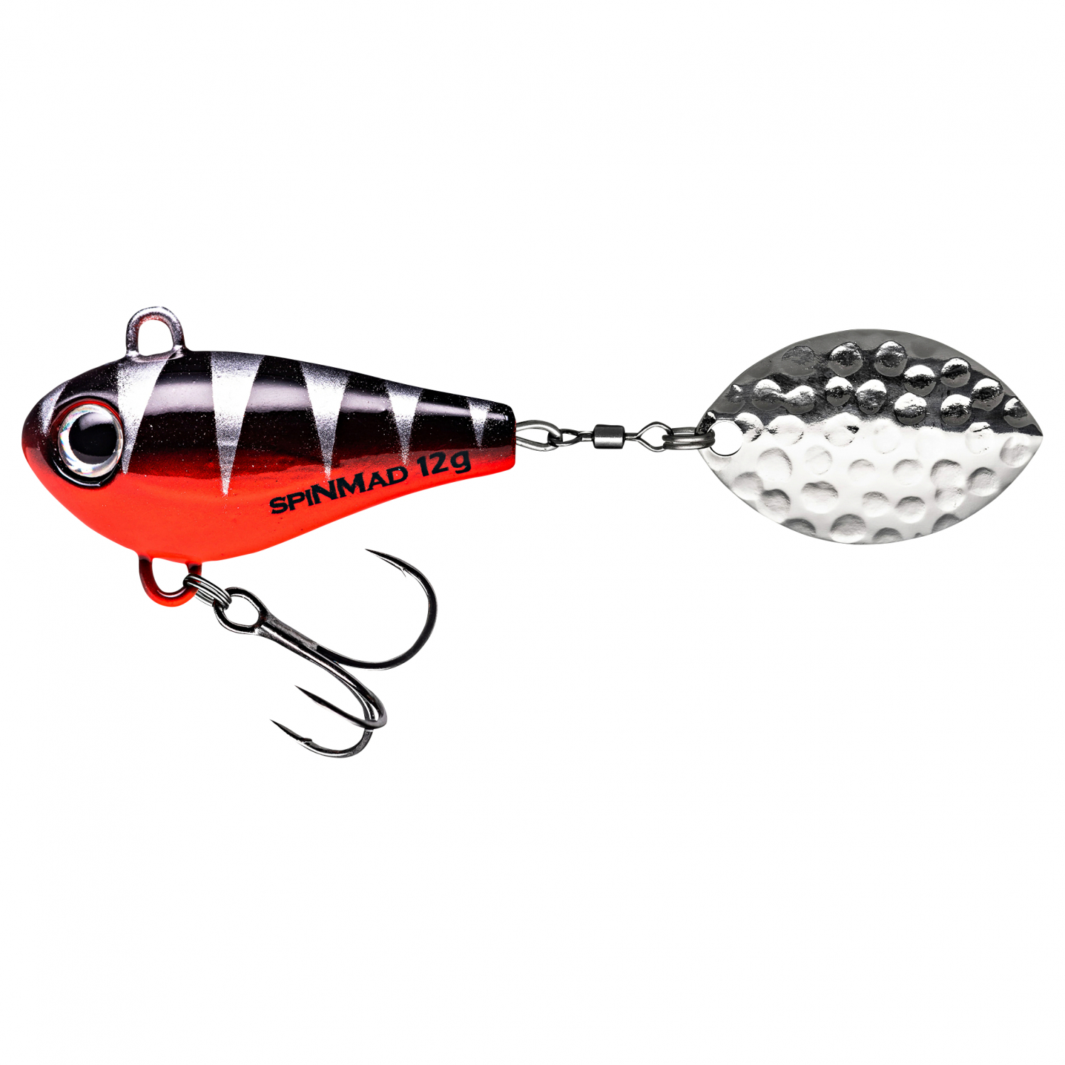SpinMad Lead Head Spinners Jigmaster (Black Perch, 12 g)