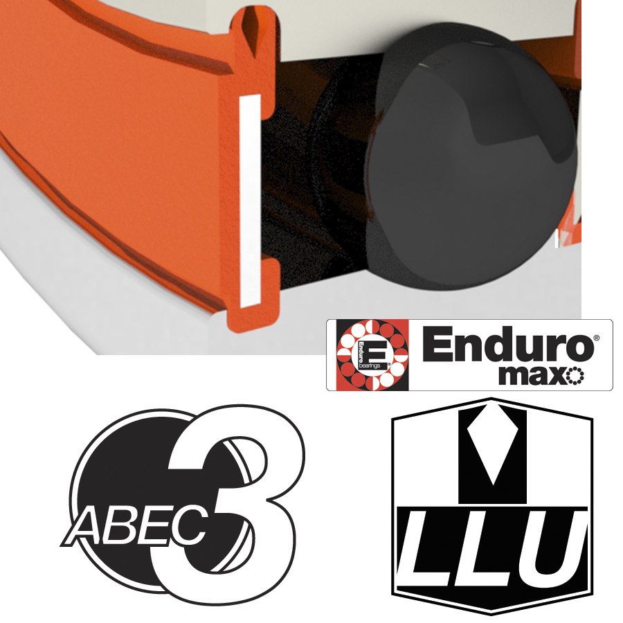 Enduro Bearings 3800 LLU - ABEC 3 MAX - Double Row Ball Bearing - 10x19x8mm