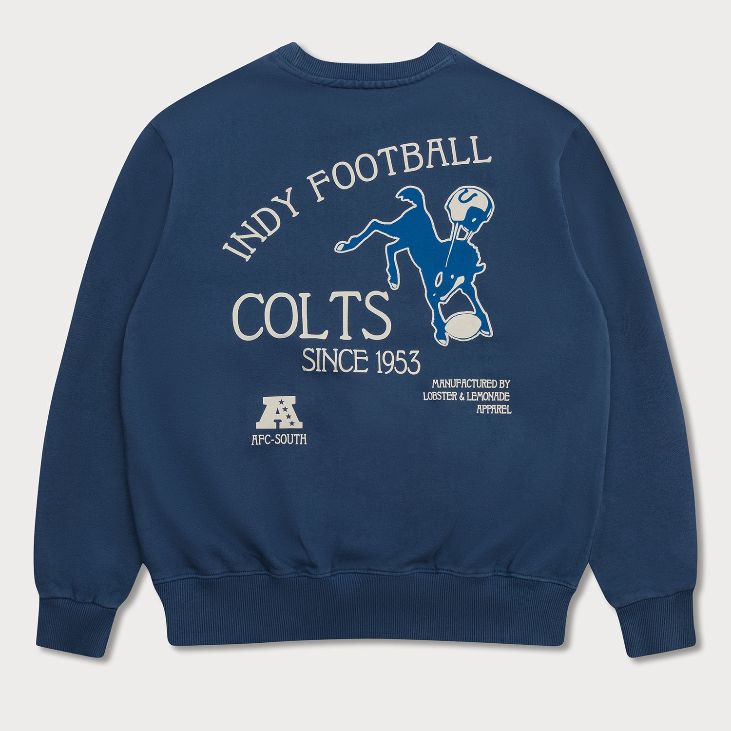 Indianapolis Colts L&L '96 Classics NFL Crew Sweater Blue