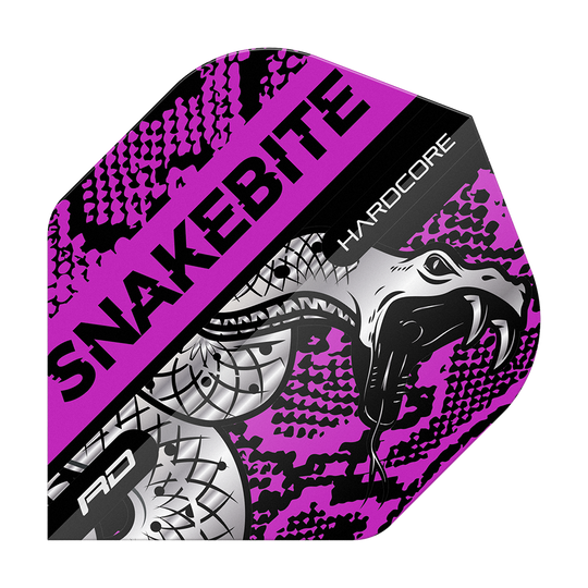 Red Dragon Hardcore Snakebite Coiled Snake Purple Standard Flights