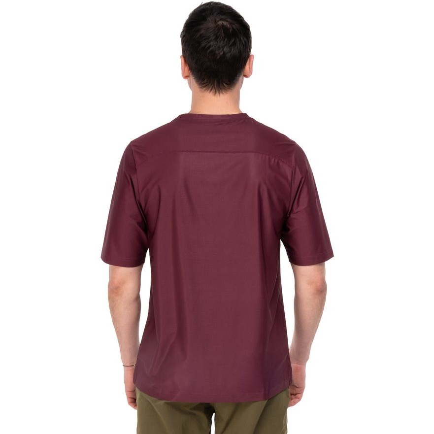 CUBE MTB Functional Short Sleeve Shirt Men - bordeaux