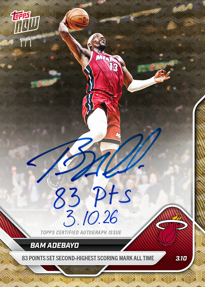 Bam Adebayo - 2025-26 NBA Topps NOW® - Card 201 - PR: 27411