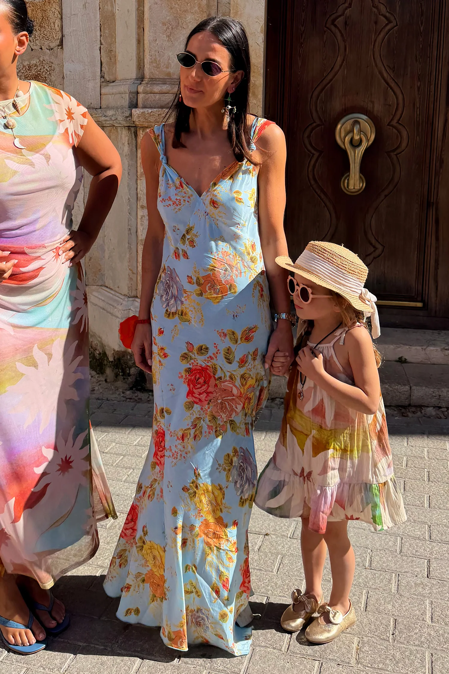 Sky Blue Floral Sofia Dress