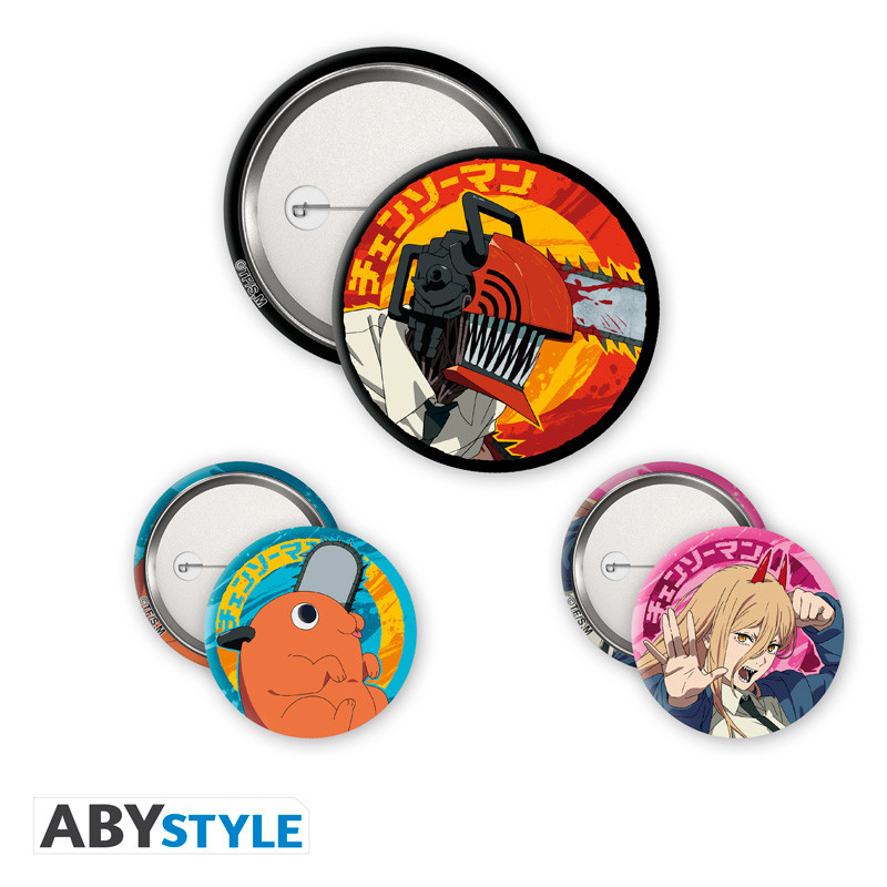 CHAINSAW MAN Badge Pack Denji, Devil, Pochita
