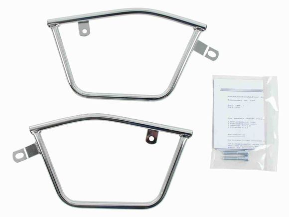 Hepco & Becker Tubular saddlebag spreaders for leather saddlebags - chromeRef: HBE05532A / 625251 00 02