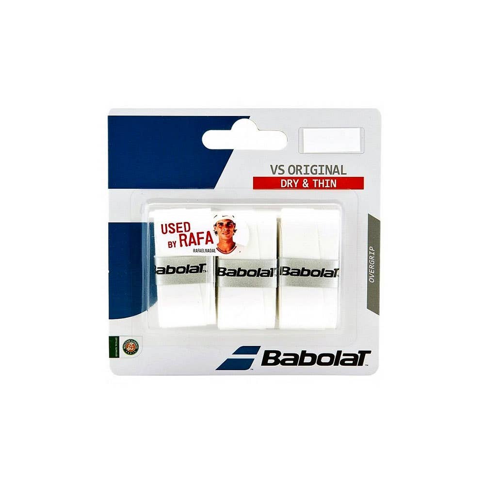 WHITE BABOLAT VS ORIGINAL OVERGRIP