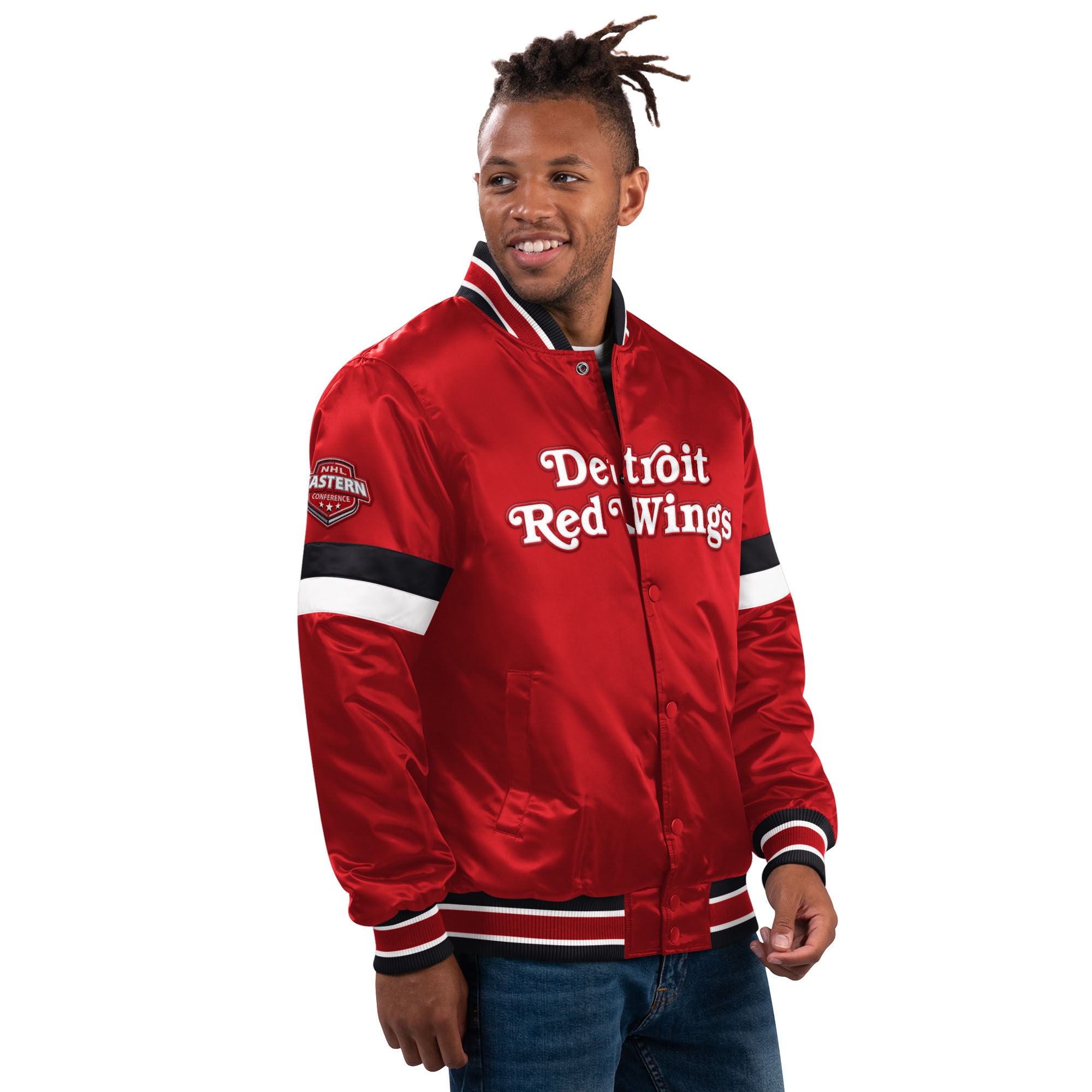Detroit Red Wings Home Game NHL Varsity Satin Jacket