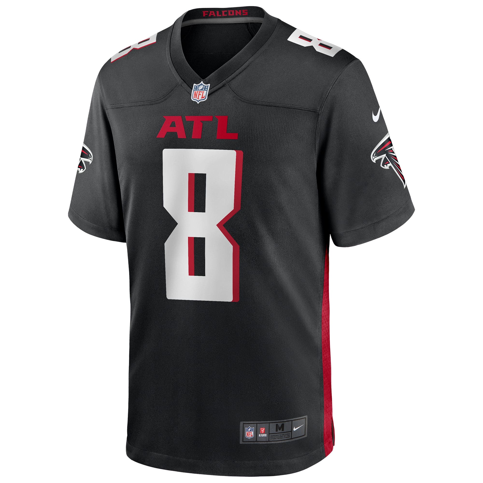 Kyle Pitts #8 Atlanta Falcons Nike Game NFL Football Jersey Black
