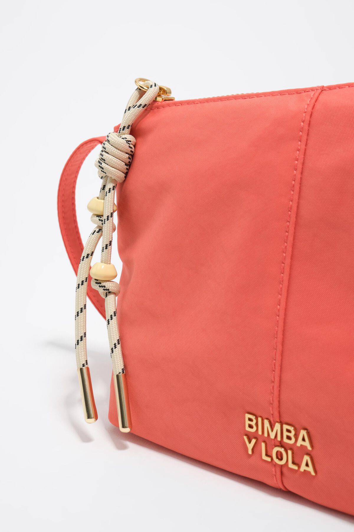 Coral nylon mini bag