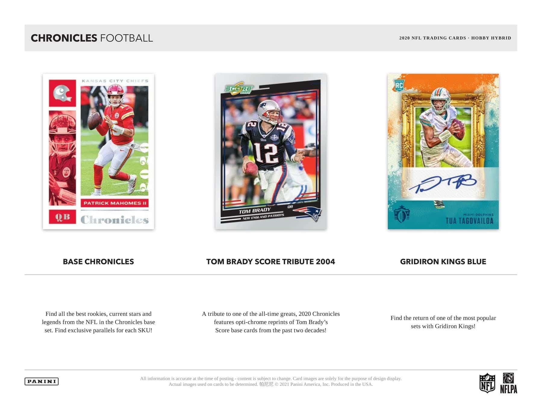 2020 Panini Chronicles Football Hobby Hybrid Box NFL
