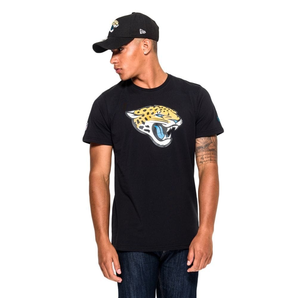 Jacksonville Jaguars Team Logo Football NFL T-Shirt Black