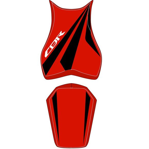 Housse de selle Bagster Rouge/Noir/Lettres BlanchesRef : 2198A