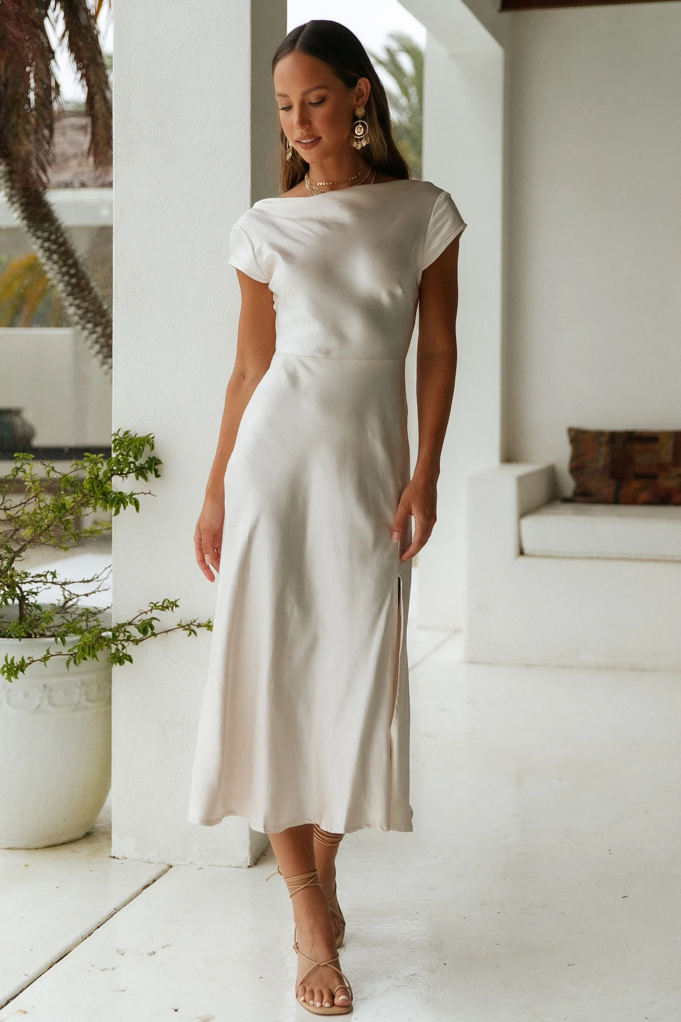 One Last Song Maxi Dress Champagne