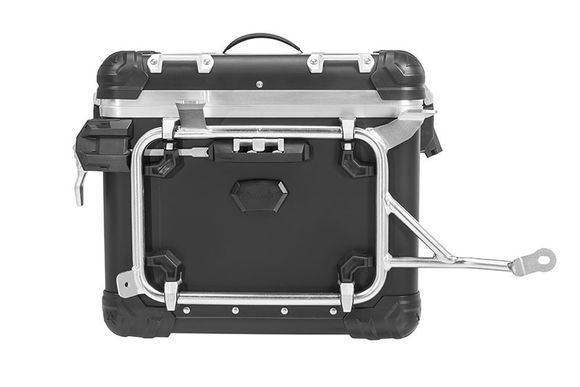 Touratech suitcase Complete kit ZEGA Evo 38/45 - Gray support included - Black anodizedRef: Trt01451A / 01-045-6837-0