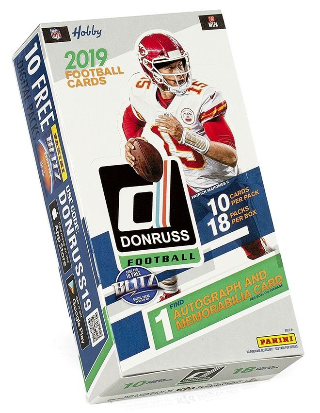 2019 Panini Donruss Football Hobby Box NFL
