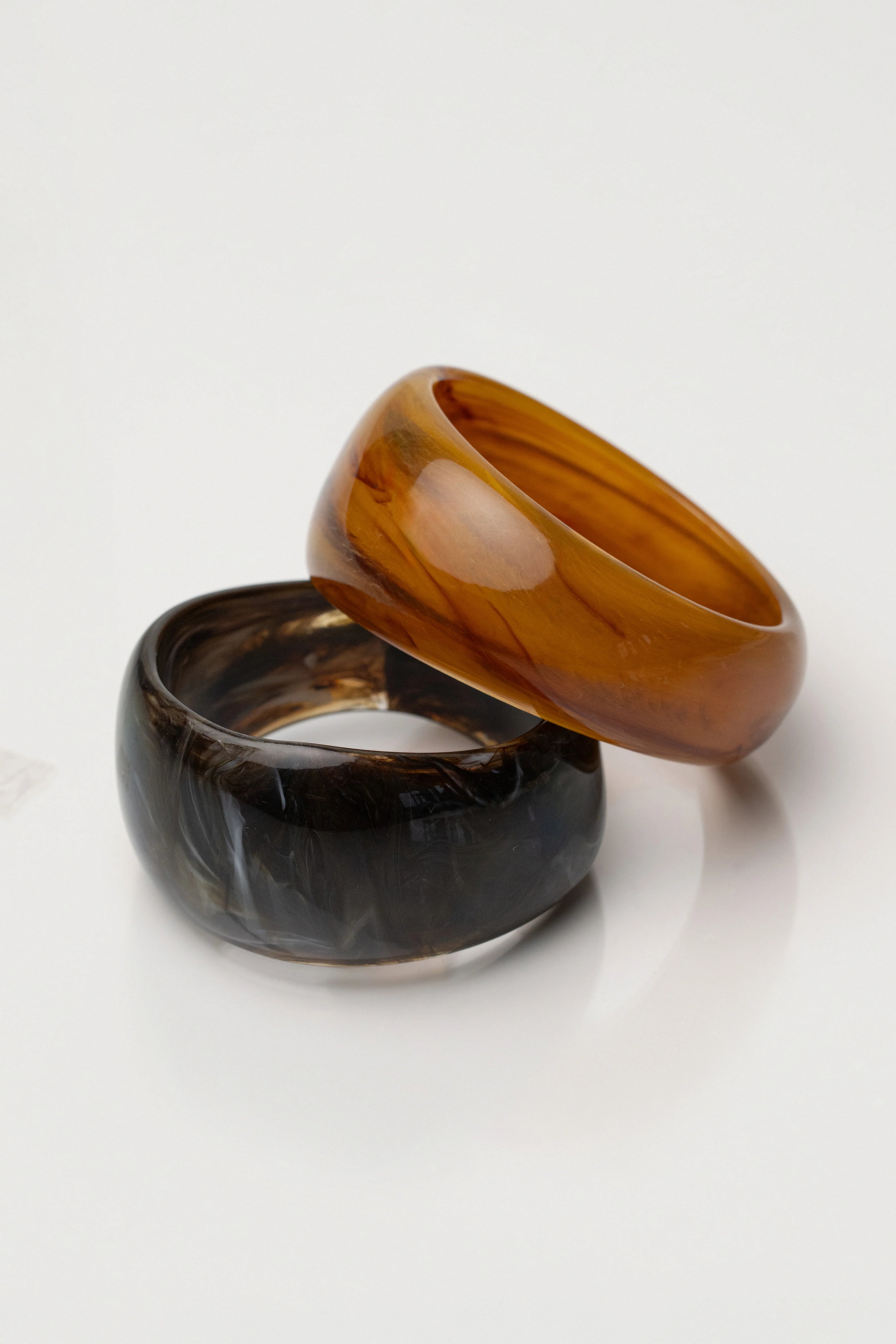 Amber Tortoise Shell Bracelet Set