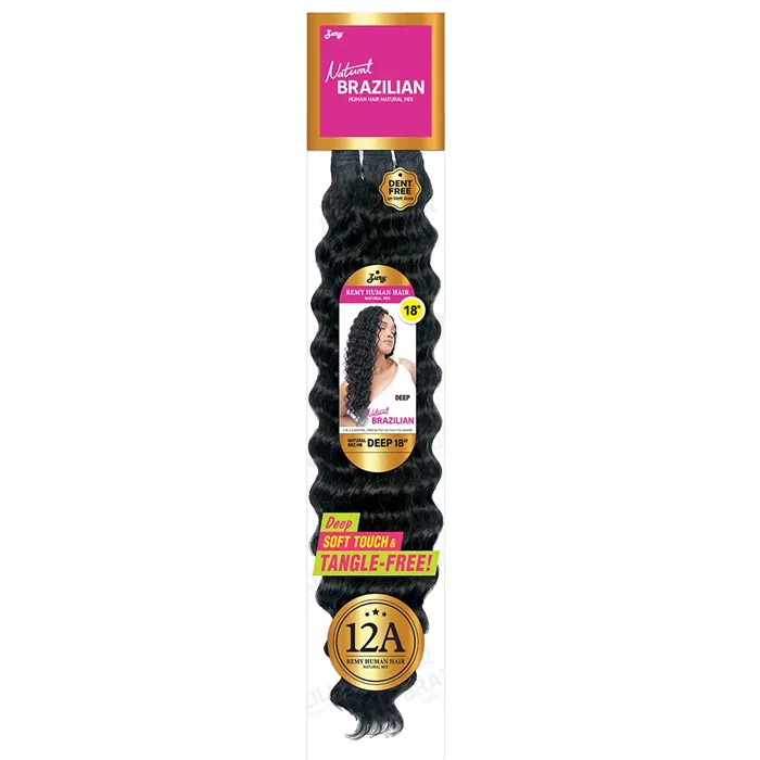 Zury Sis Natural Brazilian 12A Remy Human Hair Mix Weave - DEEP 18/22