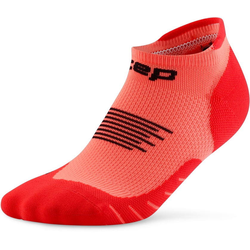 CEP Core Run No Show Compression Socks Women - neon coral