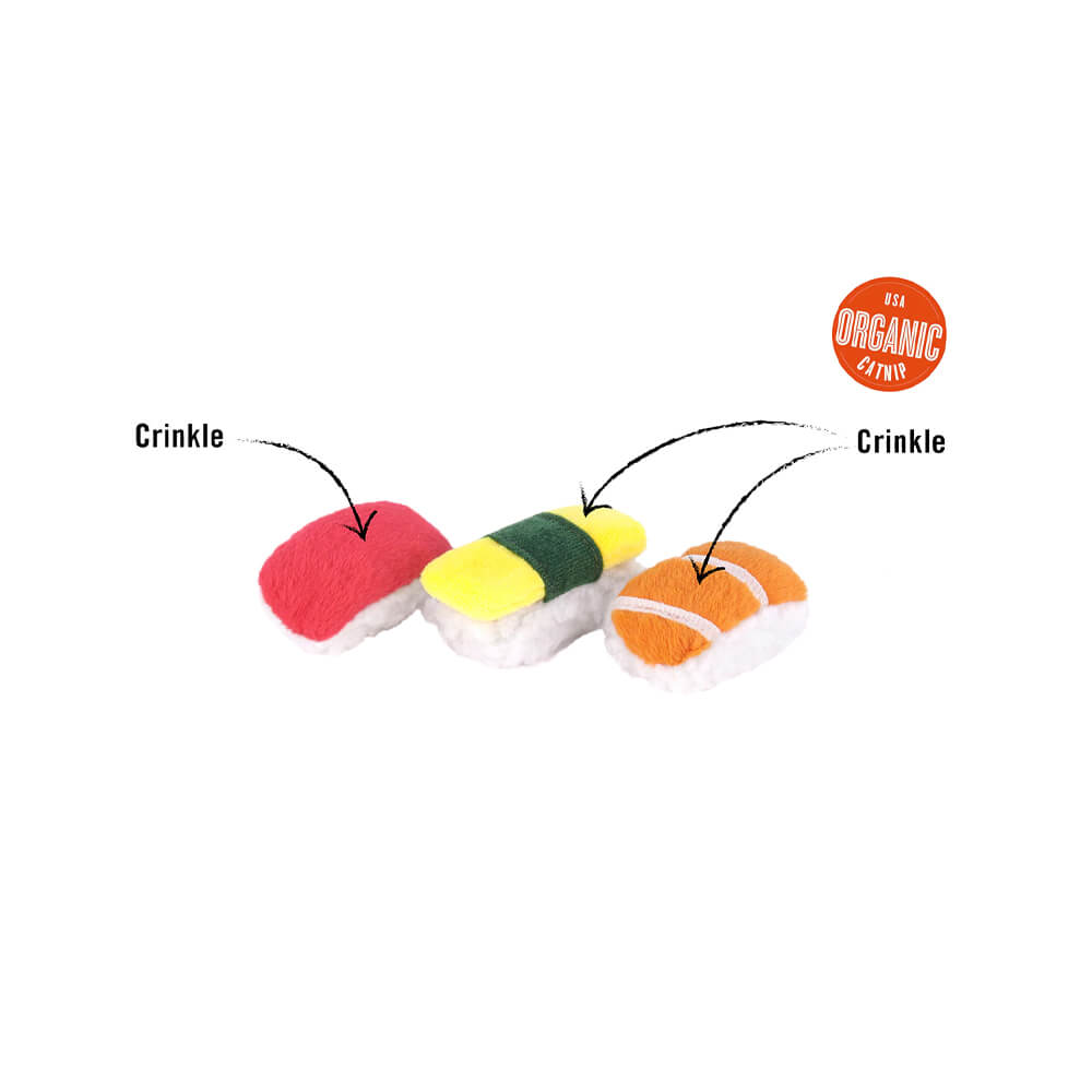 P.L.A.Y. Pet Feline Frenzy Cat Toy - Sushi