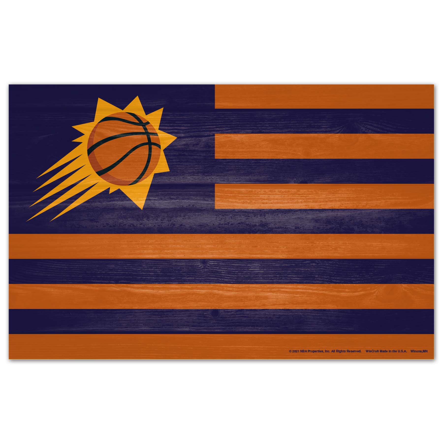 Phoenix Suns Americana NBA Wood Sign
