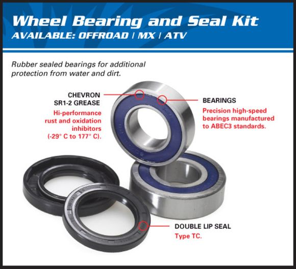All Balls Wheel Bearing Kit RearRef: ALL00121A / 1039813