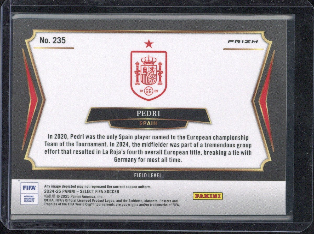 2024-25 Panini Select Fifa Pedri Zebra #235