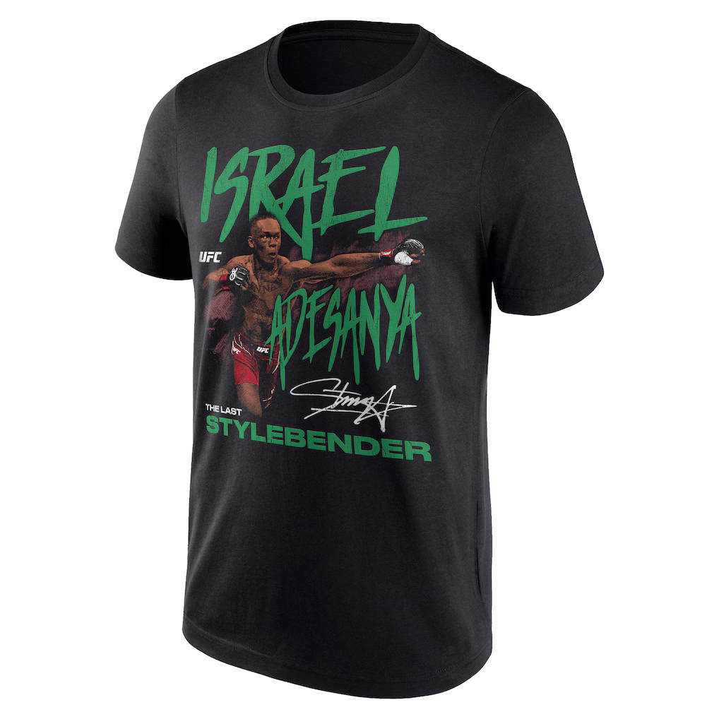 UFC Israel Adesanya The Last Stylebender T-Shirt - Black - Mens