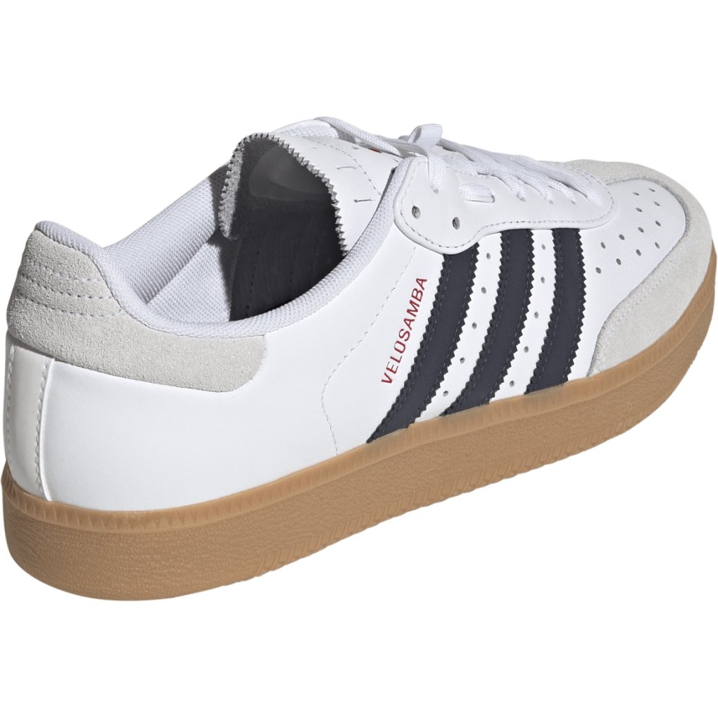 adidas Velosamba Leather Cycling Shoes Men - cloud white/dark blue/pure ruby JQ9179