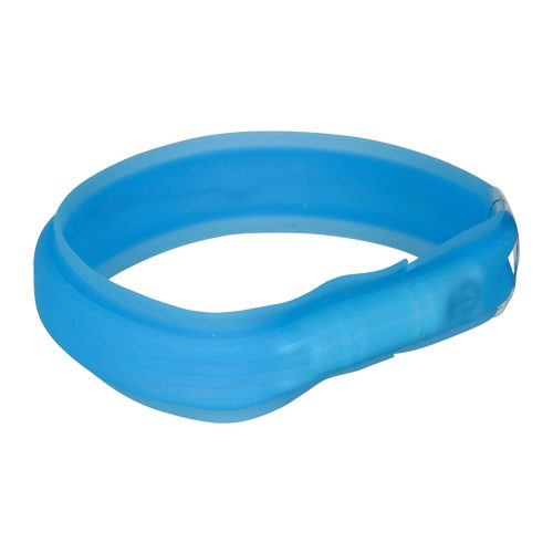 Trixie Glowing USB Collar - M/L - Blue - 50 cm/ 30 mm