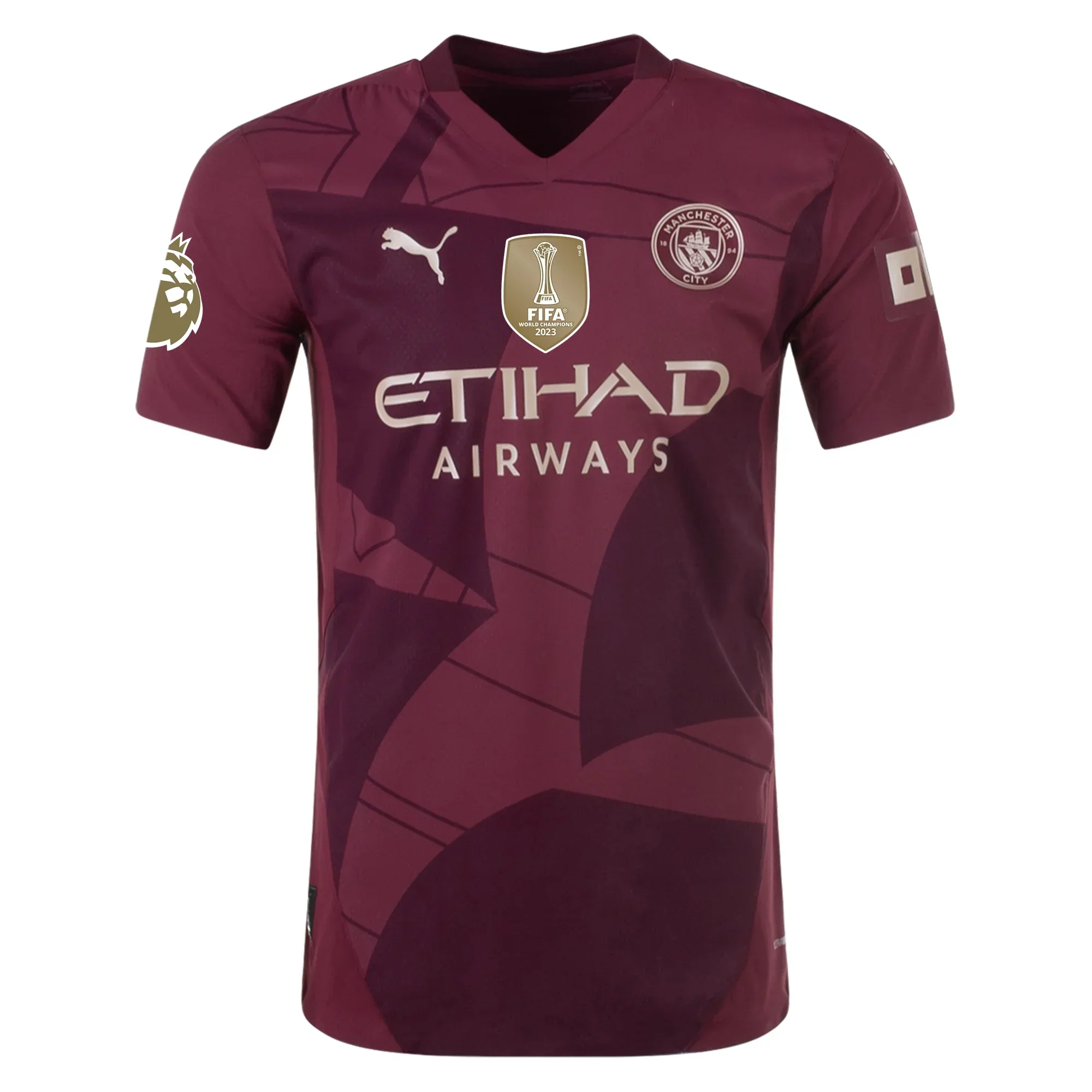 Manchester City Authentic Erling Haaland Third Jersey w/ EPL + Club World Cup Patch 24/25 (Dark Jasper)