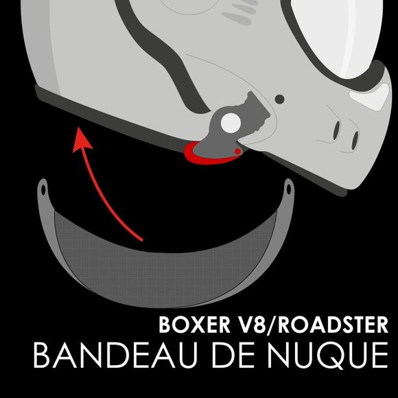 ROOF BOXER V8 neck guard - BlackRef: RO0214
