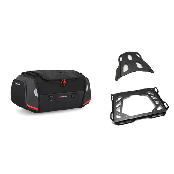 SW-MOTECH RACKPACK saddle bag (42 liters) COMPLETE WITH BRACKET - BlackRef: GPT.04.641.30000