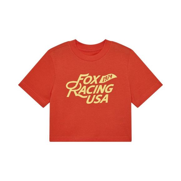 T -shirt short sleeves Fox FOX Usa Baby - Woman - OrangeRef: FX5405