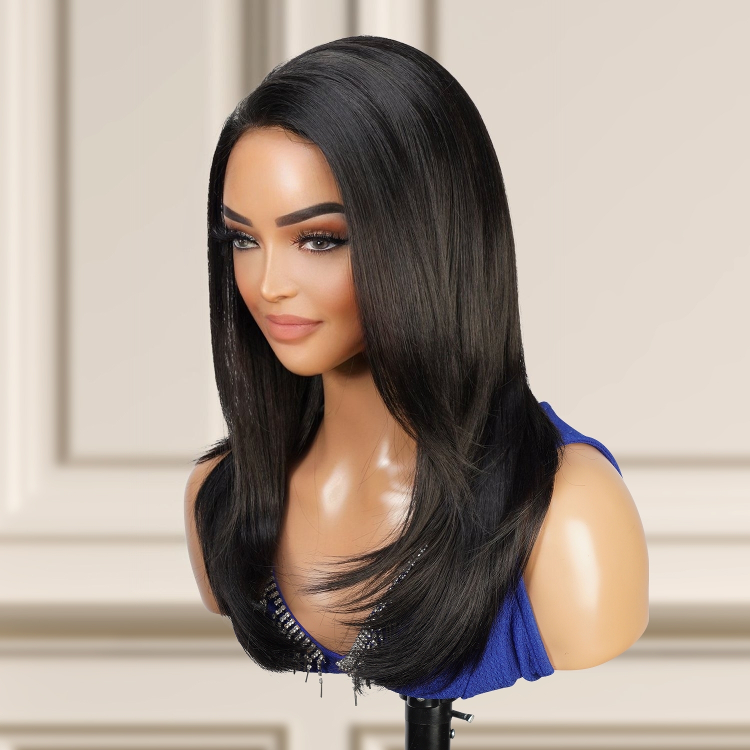 Layered with Bumped Ends Medium Length Half WigDufa DF0014