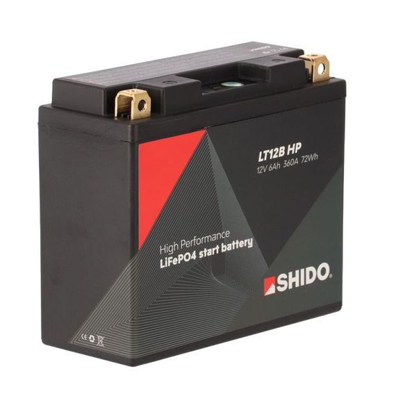 Batterie Shido LT12B-HP Lithium IonRef : LT12B HP LION -S-
