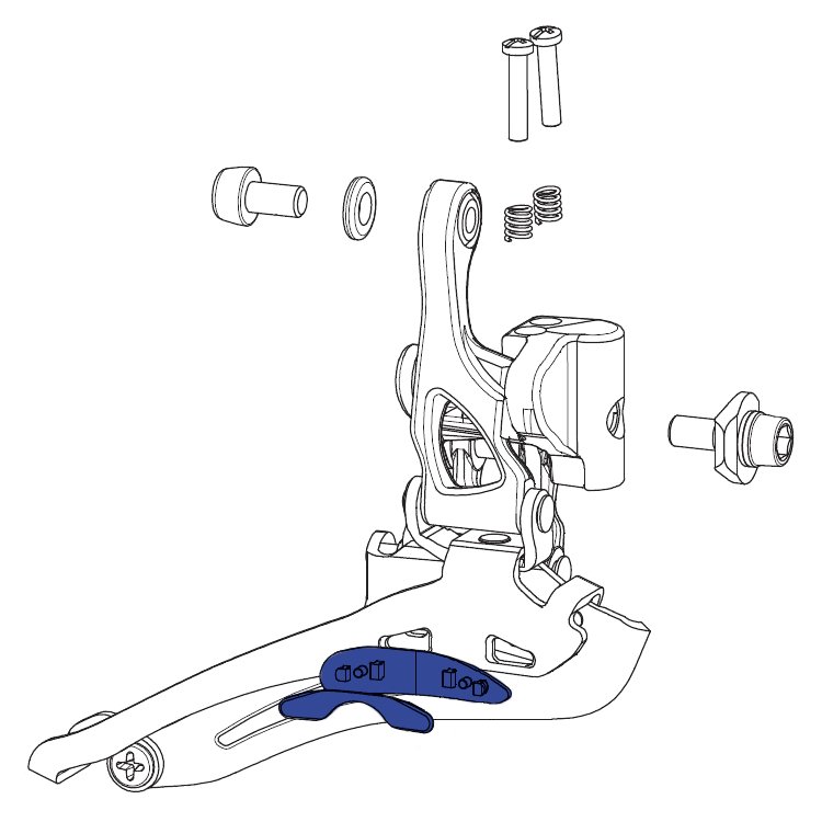 Campagnolo Insert for Front Derailleurs - Chorus / Potenza / Centaur | 2x11-speed - FD-CH016
