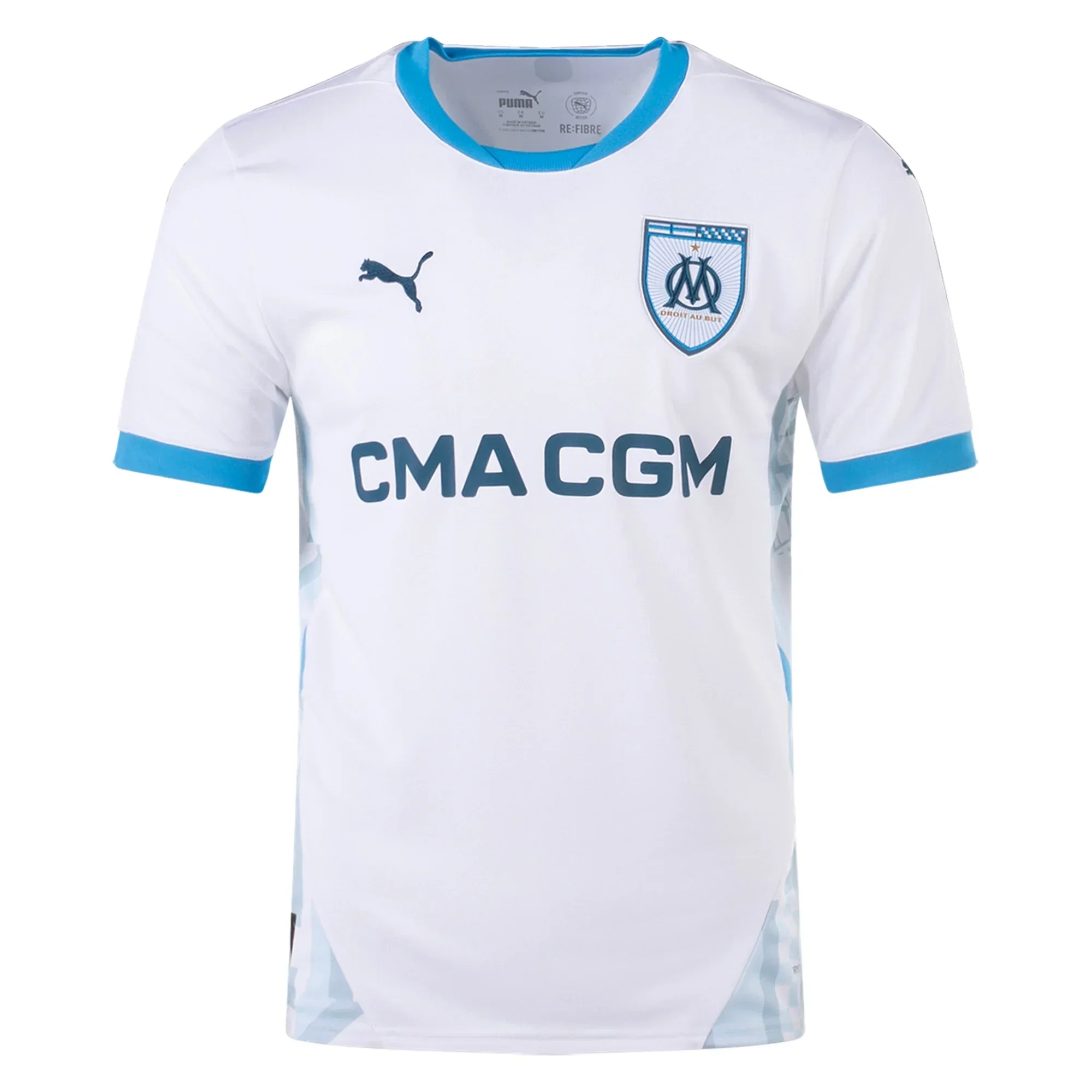 Olympique Marseille Home Jersey 24/25 ( White/Bleu Azur)