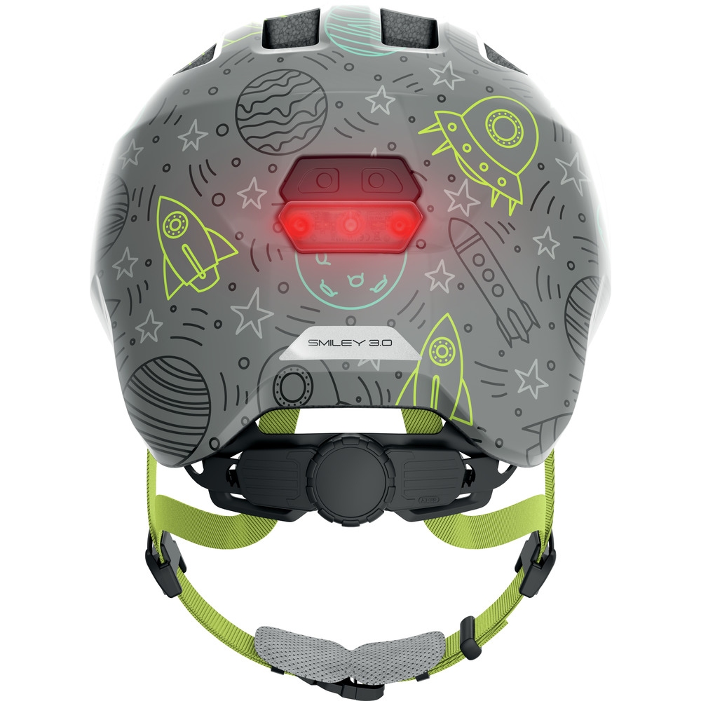 ABUS Smiley 3.0 LED Kids Helmet - grey space