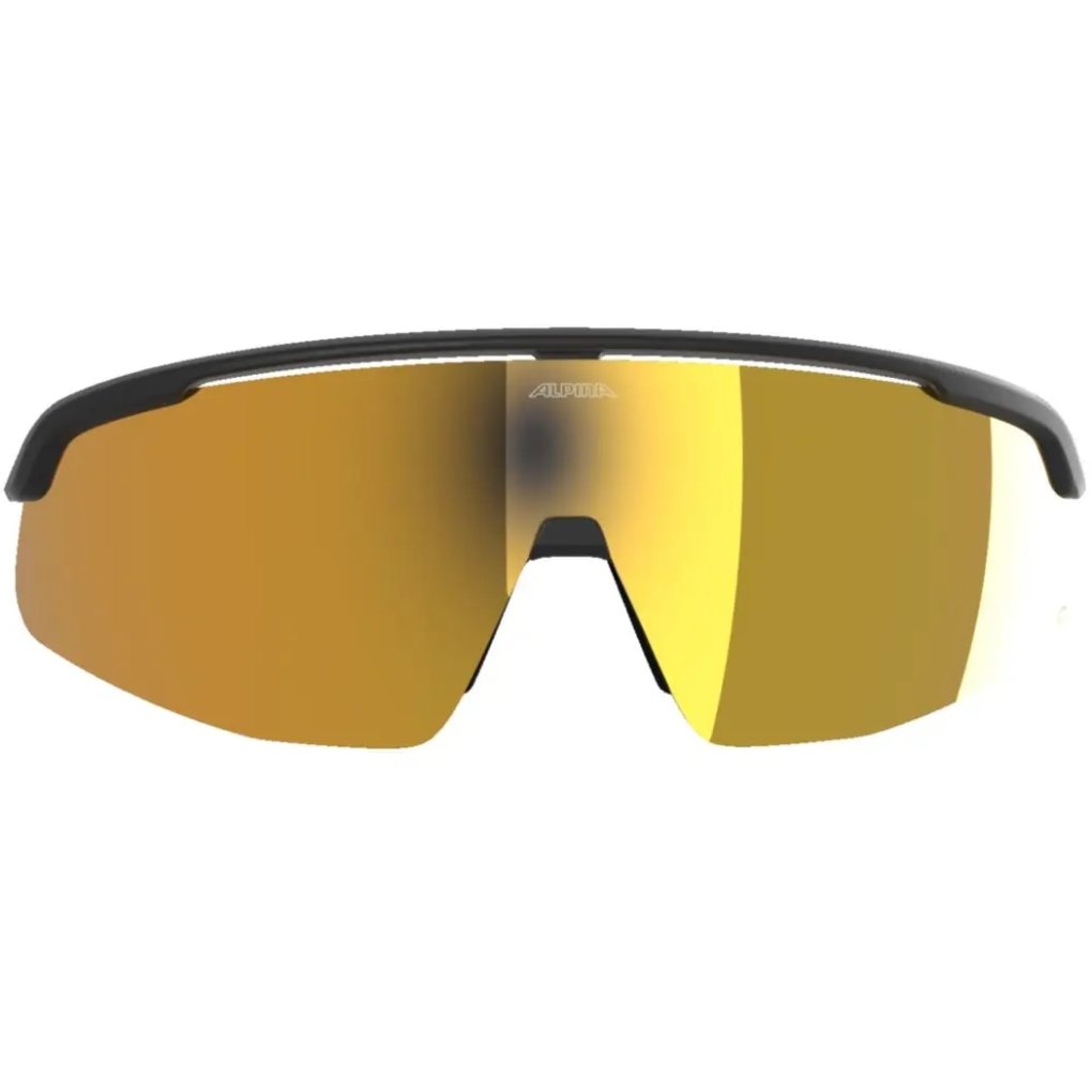 Alpina Turbo Pro Q Glasses - black matt/gold mirror