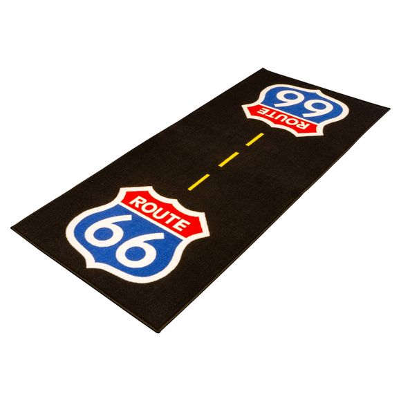 Environmental mat BIKETEK MOTO SERIES 3 ROUTE 66 190x80cm Universal - BlackRef: BKT0020 / GRGMAT59