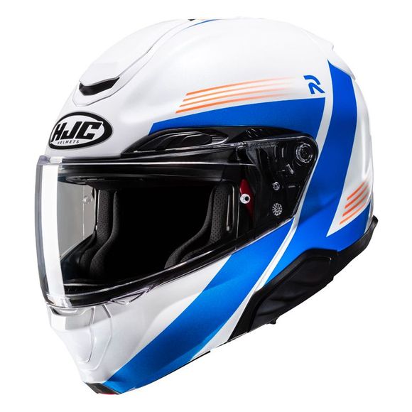 HJC RPHA91 modular helmet - ABBES - Blue / OrangeRef: Hj1101-C57559