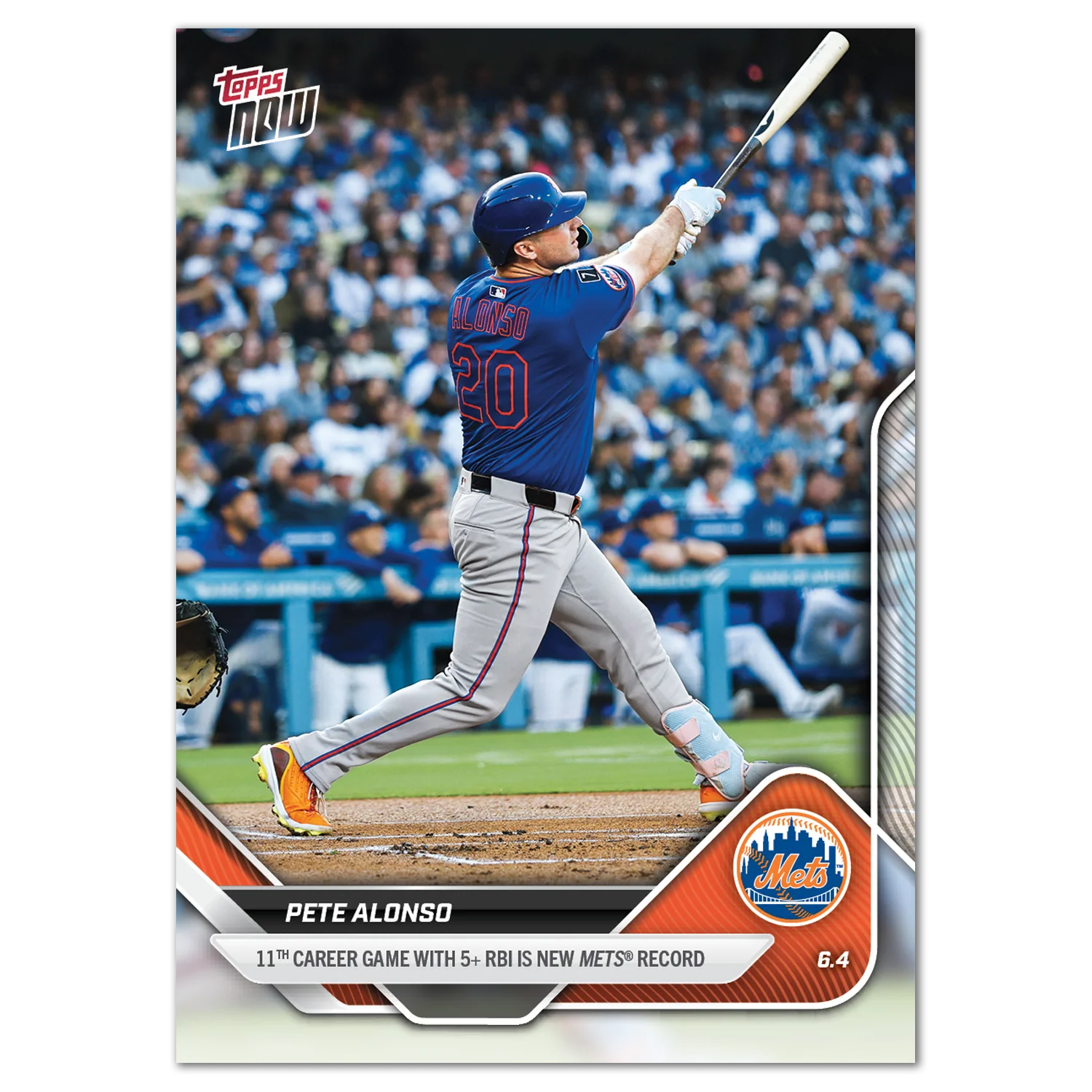 Pete Alonso - 2025 MLB Topps NOW® - Card 256