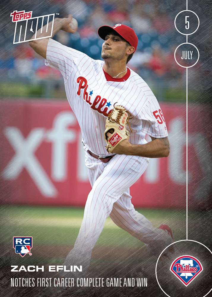 Zach Eflin (RC) - 2016 Topps NOW Card 211 - Print Run: 511