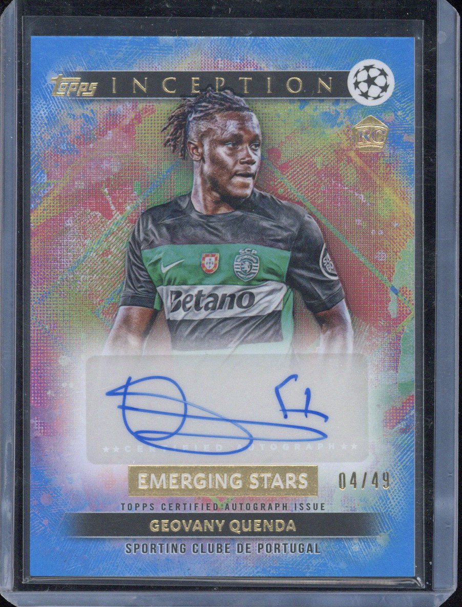 2024-25 Topps Inception UCC Geovany Quenda Autograph RC /49
