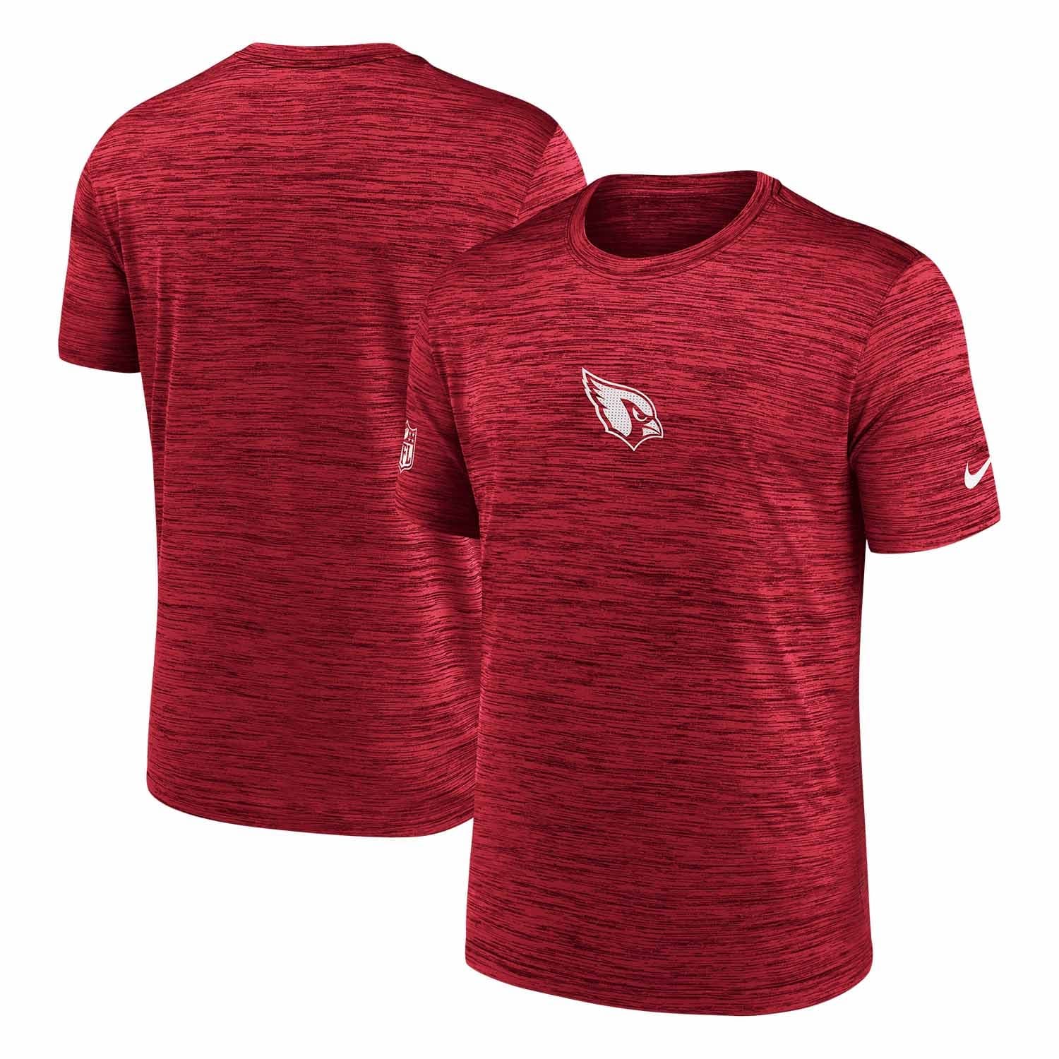 Arizona Cardinals 2025 NFL Sideline Nike Velocity Performance T-Shirt Red