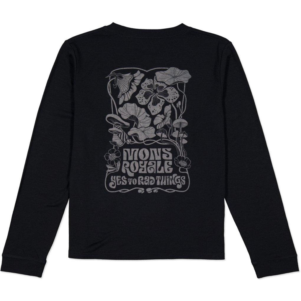 Mons Royale Icon Merino Long Sleeve Women - black 1283