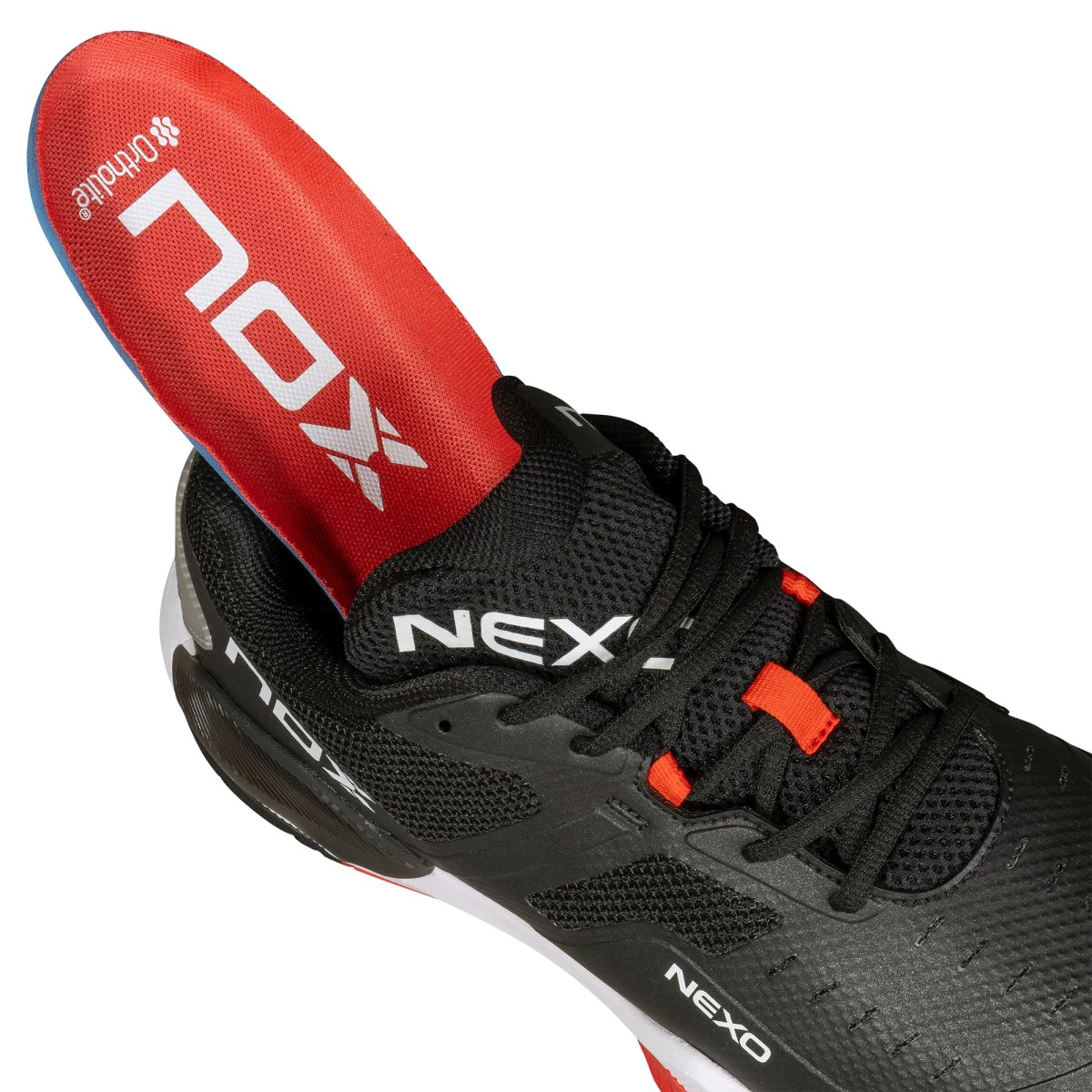 Pickleball LUX NEXO Shoes Black/Lava Red