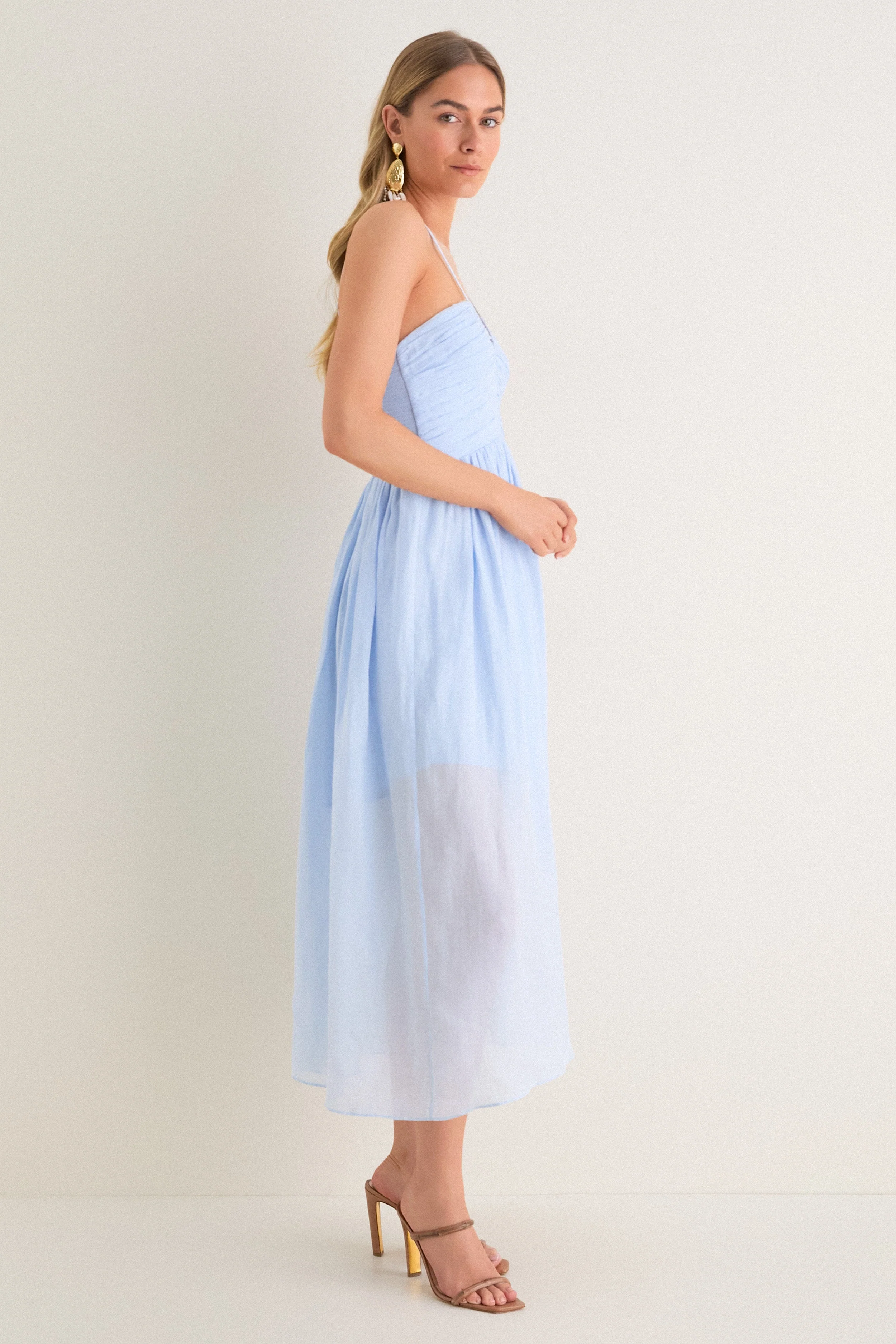 Sky Blue Rumi Midi Dress